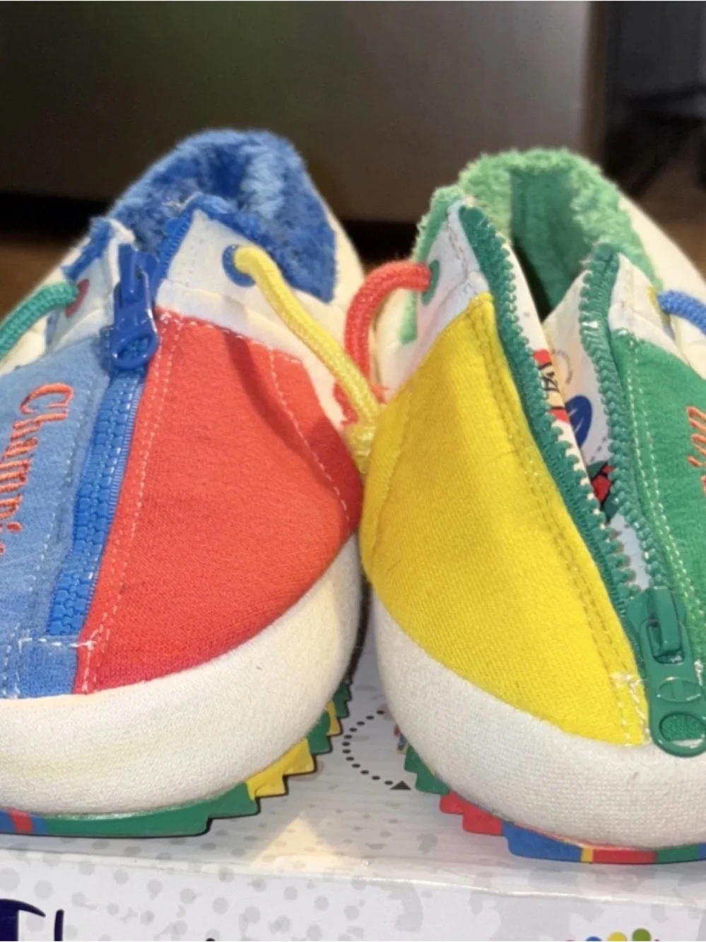 Champion University Zip Twister Sneakers/Slippers Colorblock Zipper White/Multi